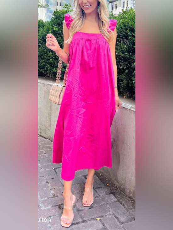 Show Me Your MuMu Dresses & Skirts - SHOW ME YOUR MUMU OASIS RUFFLE MIDI DRESS